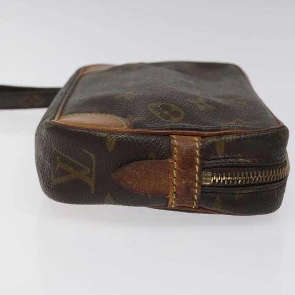 LOUIS VUITTON Monogram Marly Dragonne PM Clutch Bag M51827 LV Auth th5701 - Picture 4 of 15